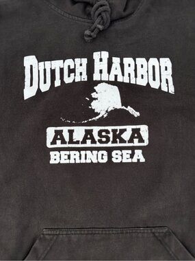 Dutch Harbor Alaska Bering Sea Black Hoodie